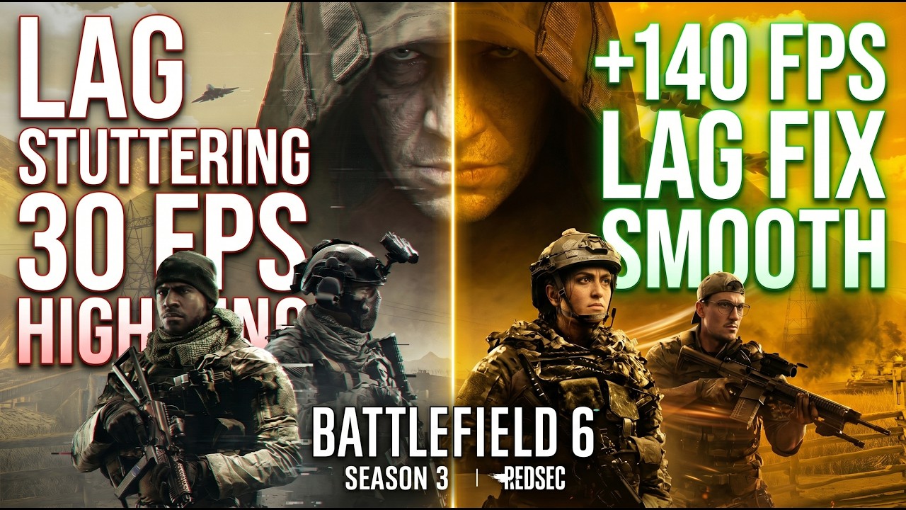 Battlefield 6 - BEST Settings to FIX Lag, Stutter & BOOST FPS 📈 (Ultimate 2026 Guide)