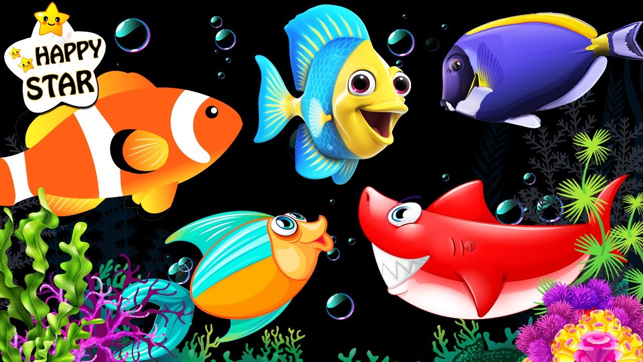 Dancing Fish - Undersea Dance Party - Videos for Kids - Happy Star Dancing
