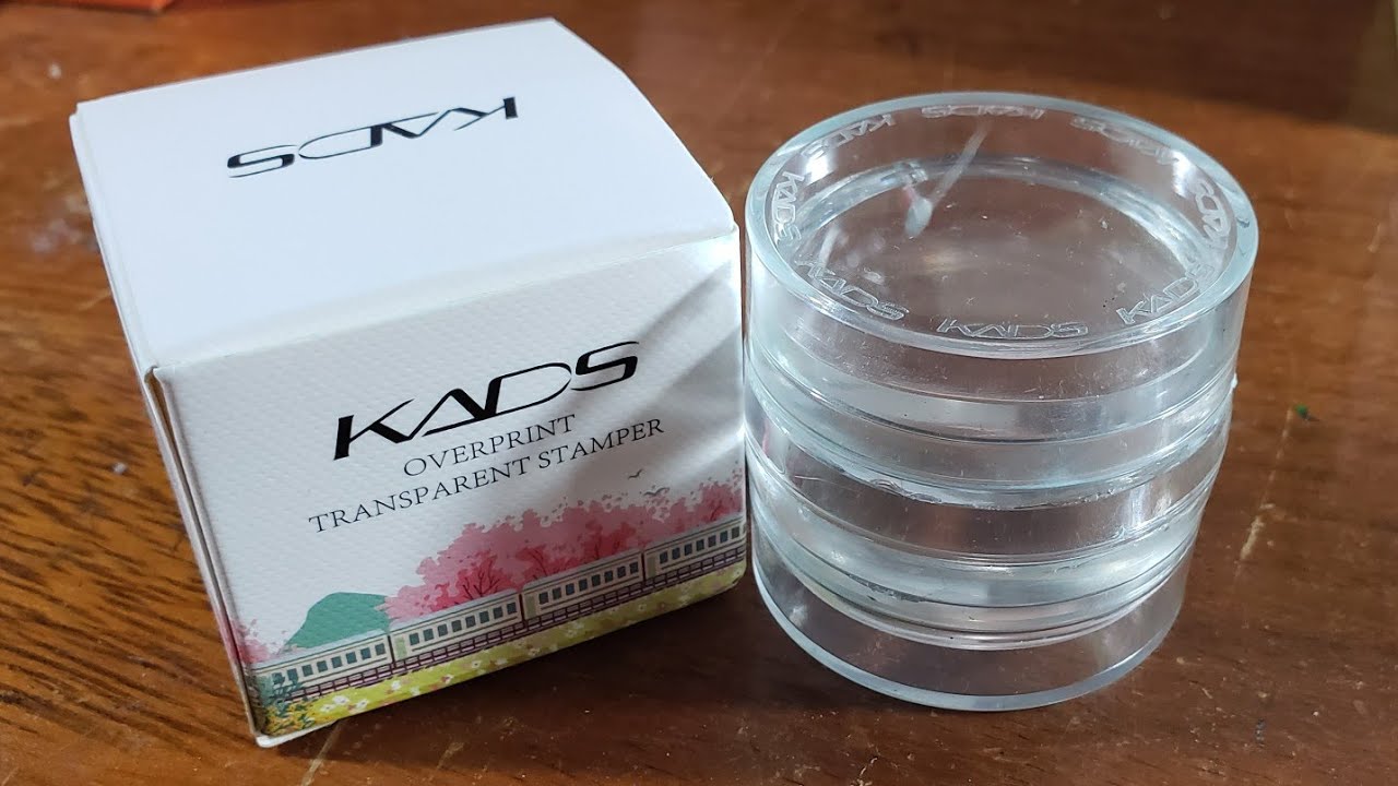 Testando Carimbo Macro Duplo Transparente Kads