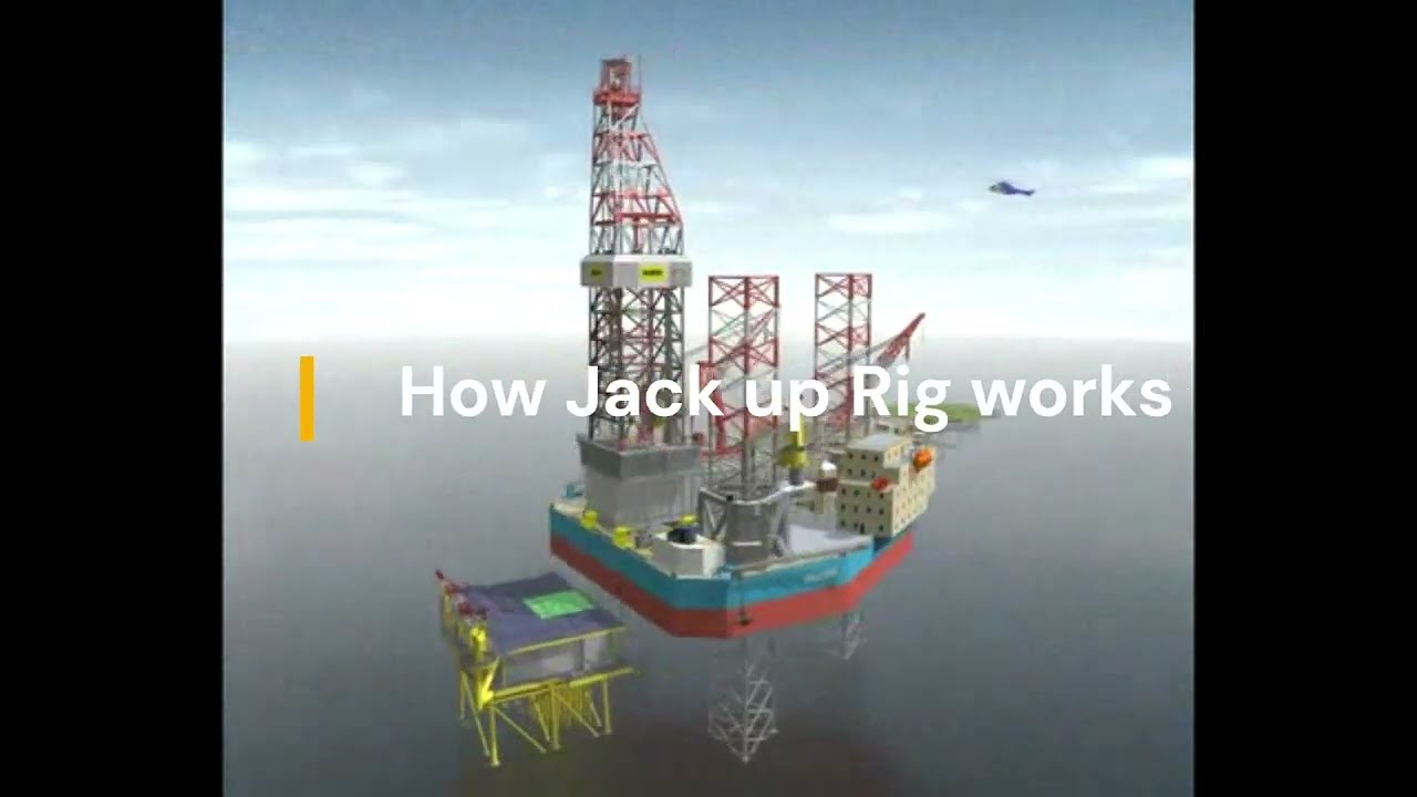 How Jack up rig works #offshoredrilling #anjungan