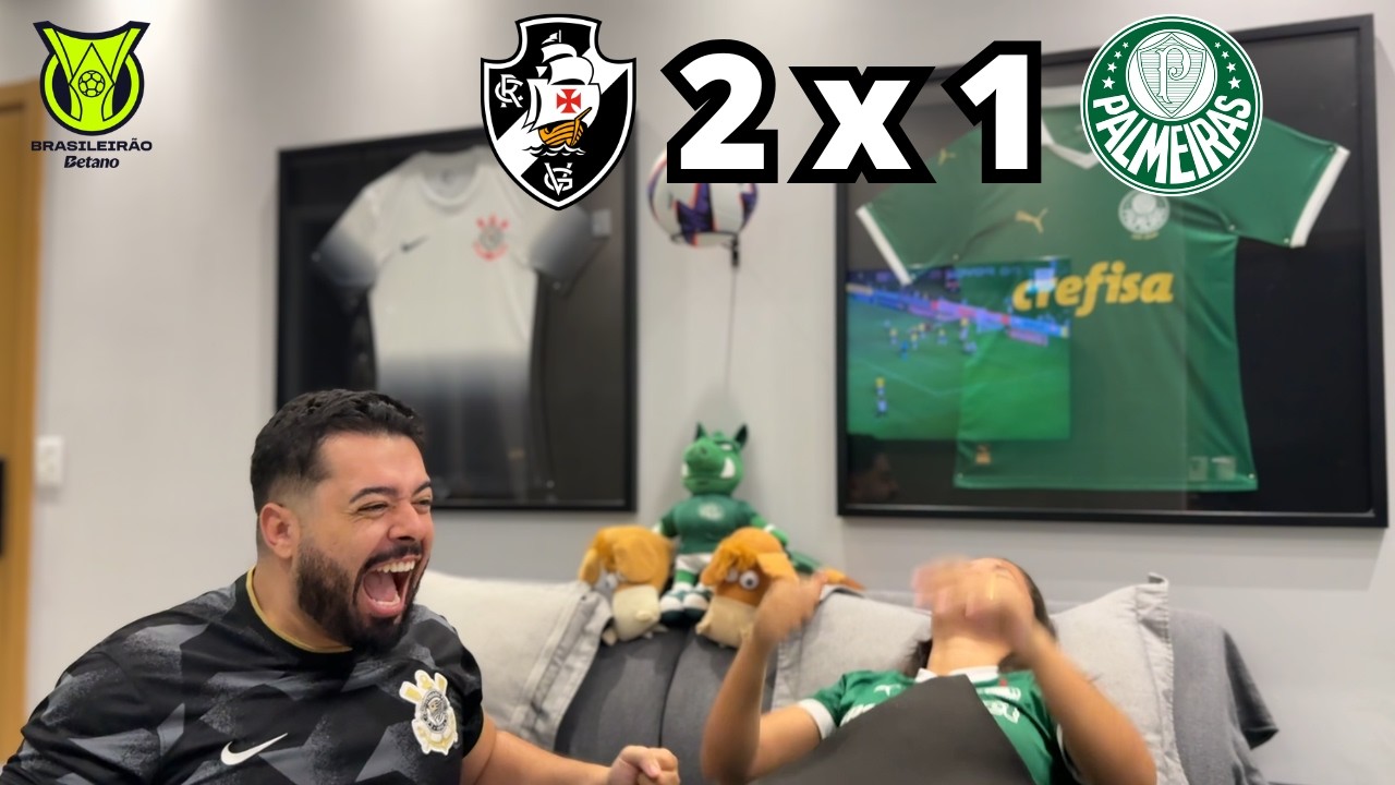 REACT REAÇÕES VASCO x PALMEIRAS | Casal Rivalidade