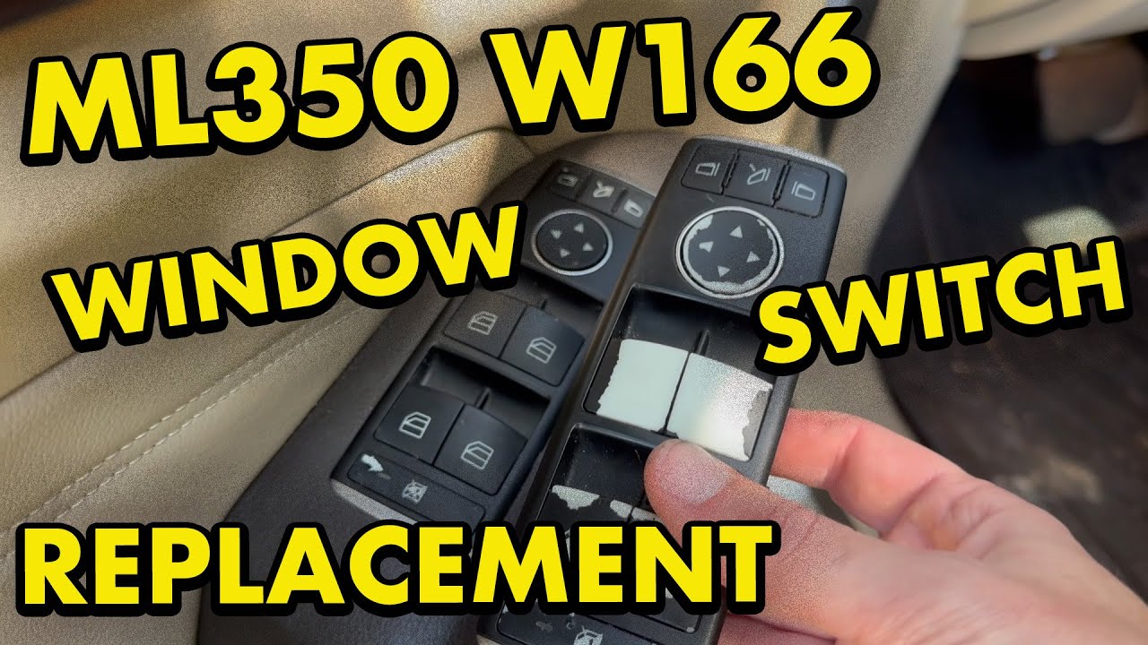 Замена переключателя стеклоподъемника ML350 W166
