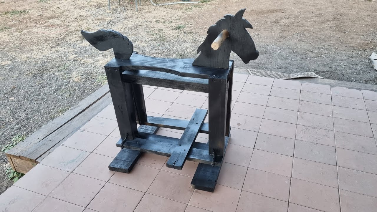 Caballo  balancin Pies ligeros , fácil y con muy pocos materiales