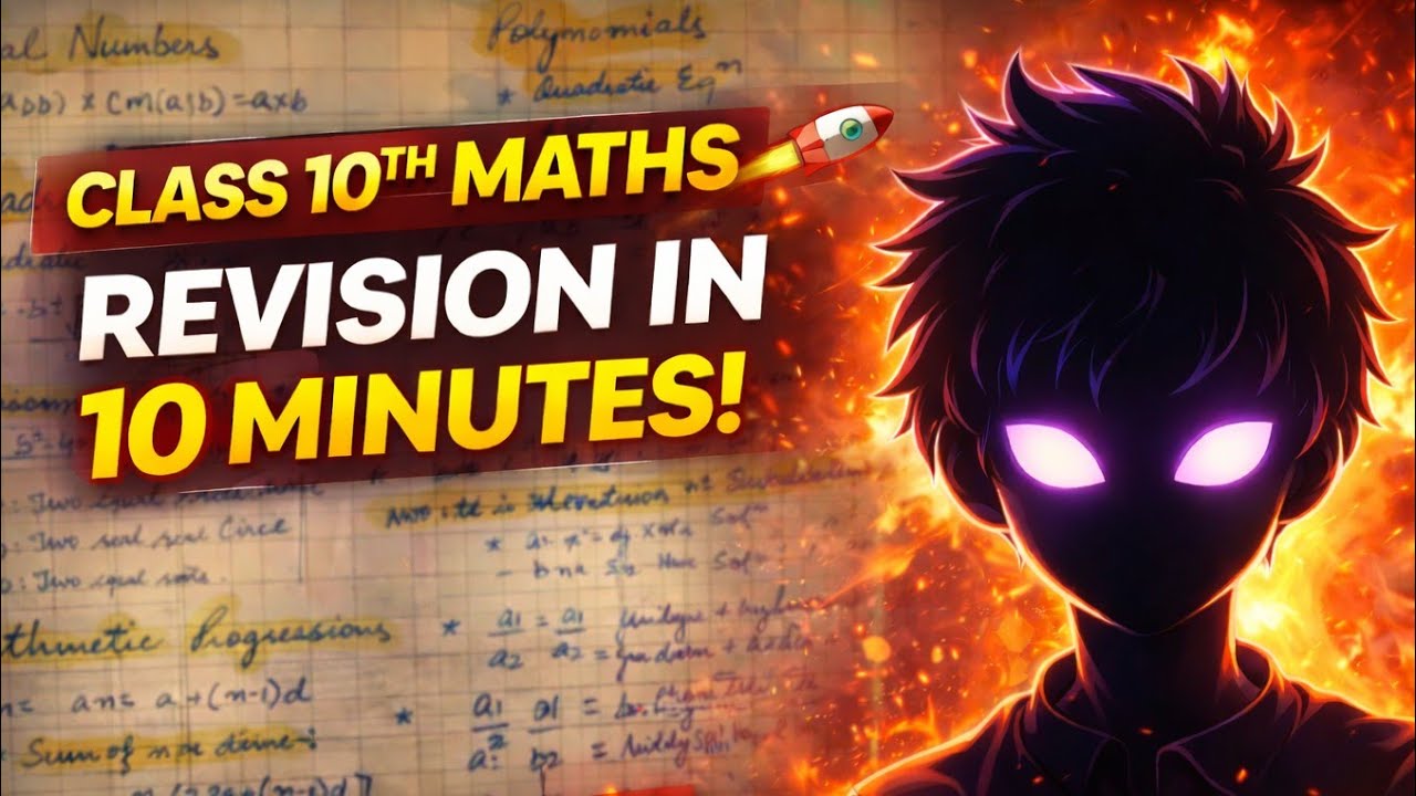 Class 10 Maths | All Formulas Revision in Just 10 Minutes! 🔥