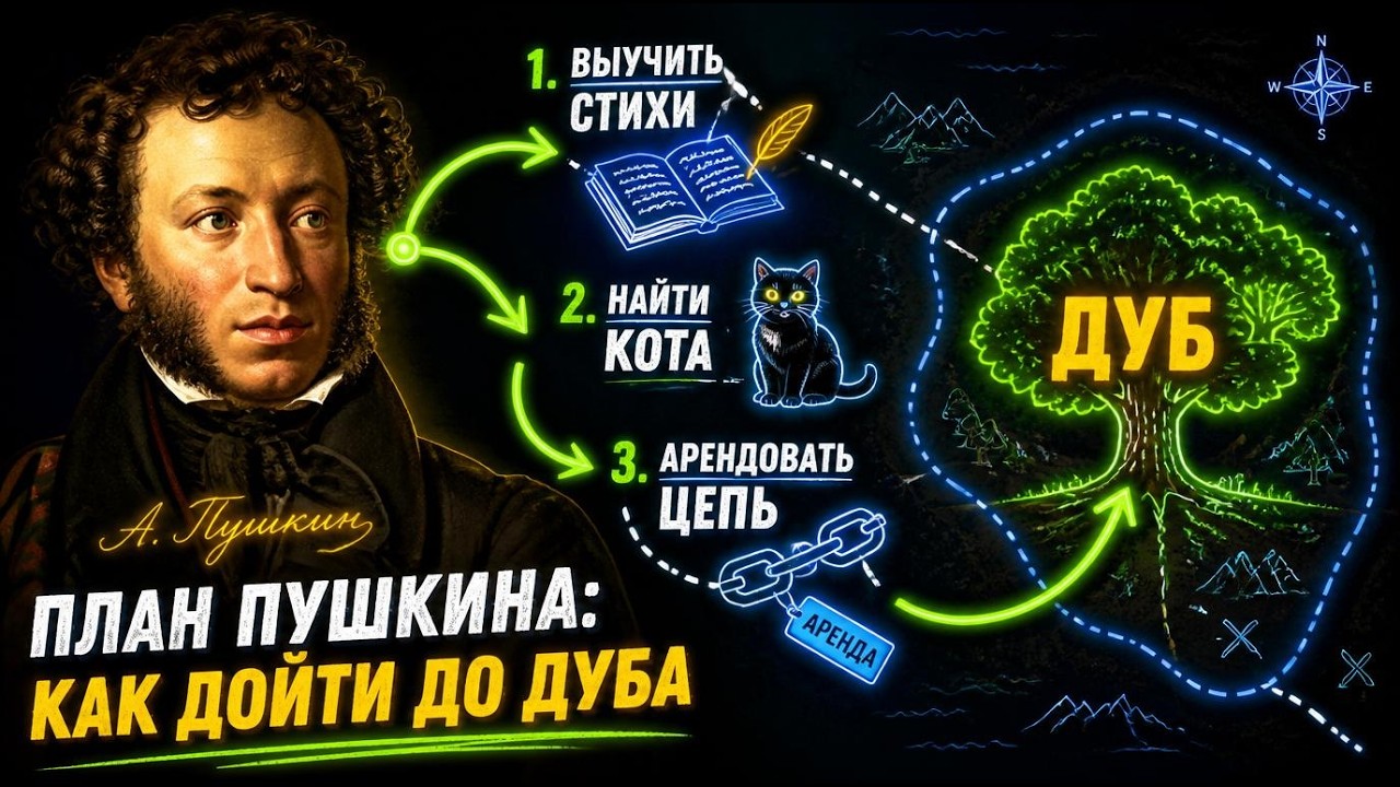 Пушкин – У лукоморья | AI клип