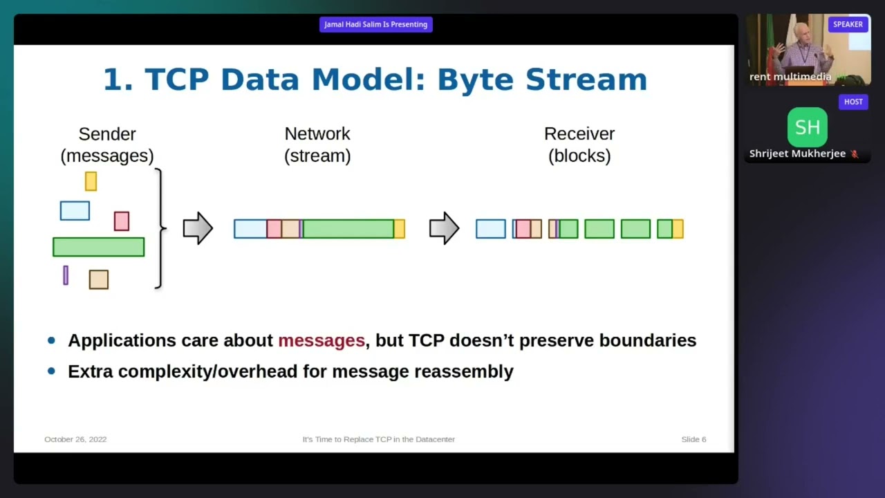 Netdev 0x16 - Keynote: It's Time to Replace TCP in the Datacenter