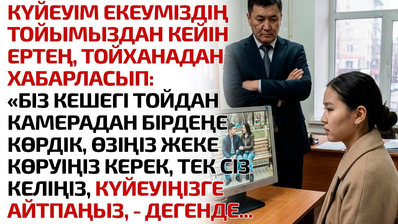 КҮЙЕУІМ ЕКЕУМІЗДІҢ ТОЙЫМЫЗДАН КЕЙІН ЕРТЕСІ, МЕЙРАМХАНАДАН ХАБАРЛАСЫП: БІЗ КЕШЕГІ ТОЙДАН КАМЕРАДАН