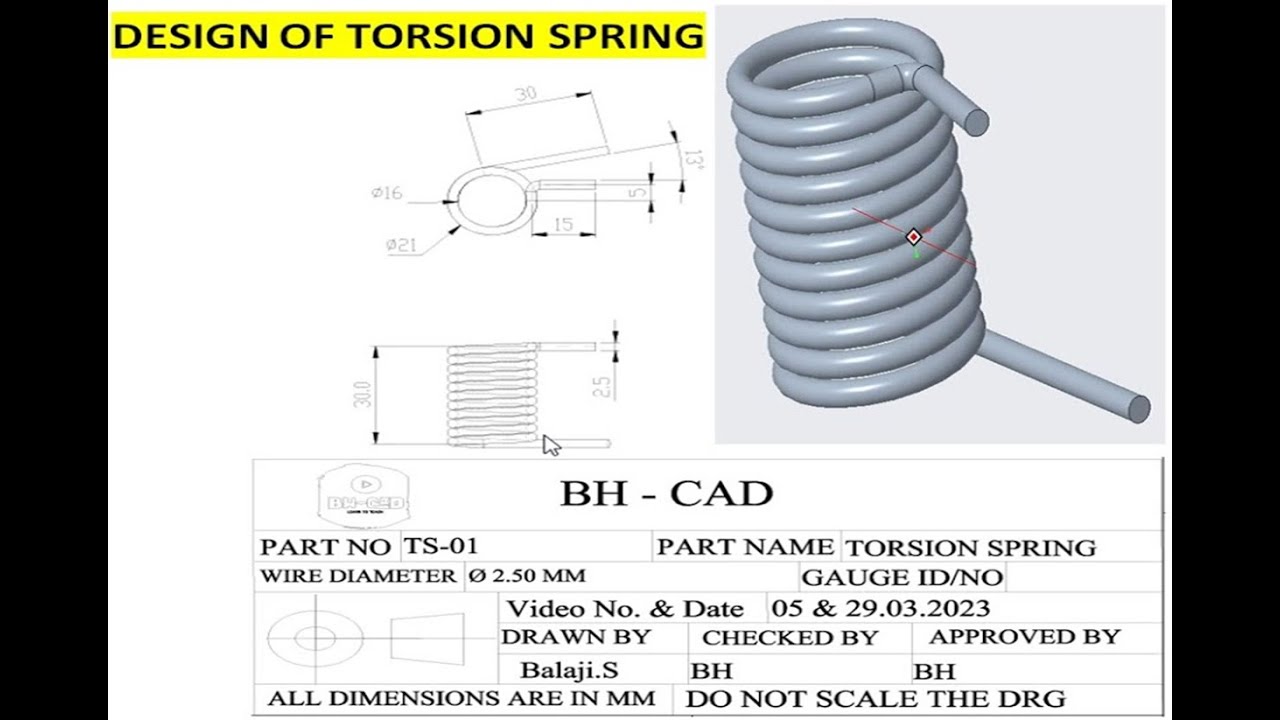 Torsion Spring Design: Tips, Tricks, and Techniques in CREO PARAMETRIC- #5