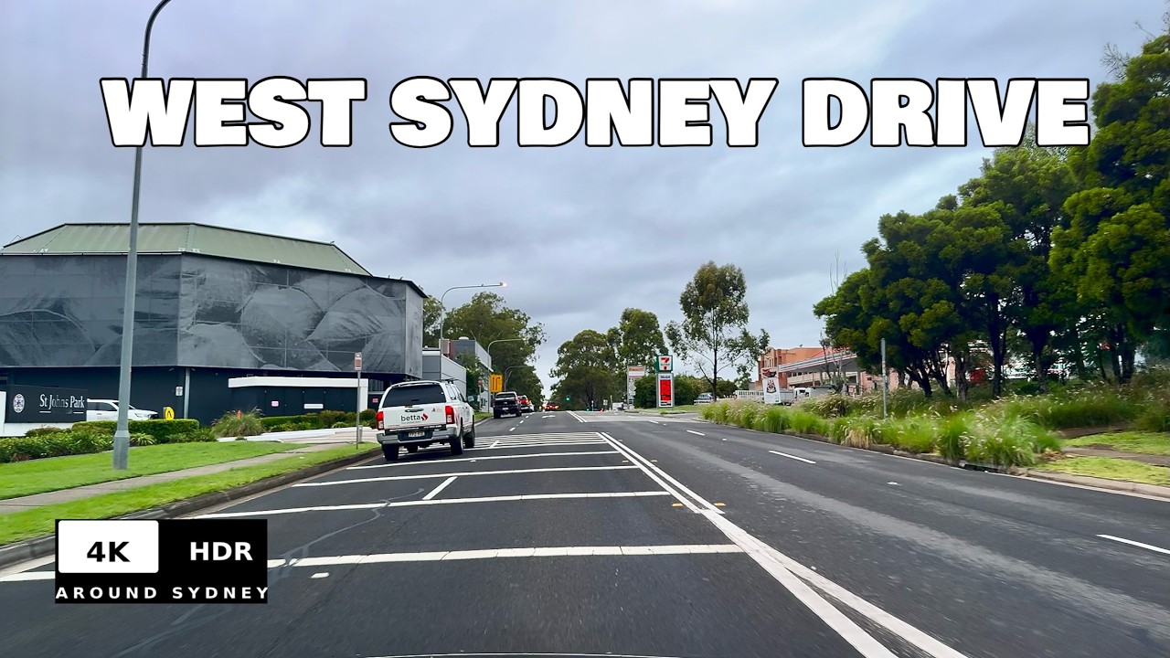 CITY ROUTE Wet | Abbotsbury &rarr;Cabramatta &rarr; Villawood | Sydney Drive 4K HDR 60FPS POV AU