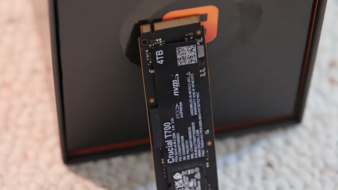 4TB Crucial T700 PCIe Gen5 NVMe M.2 SSD unboxing