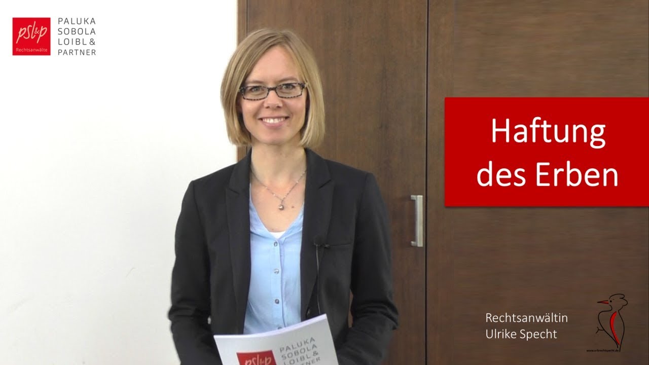 Haftung des Erben – Rechtsanwältin Ulrike Specht