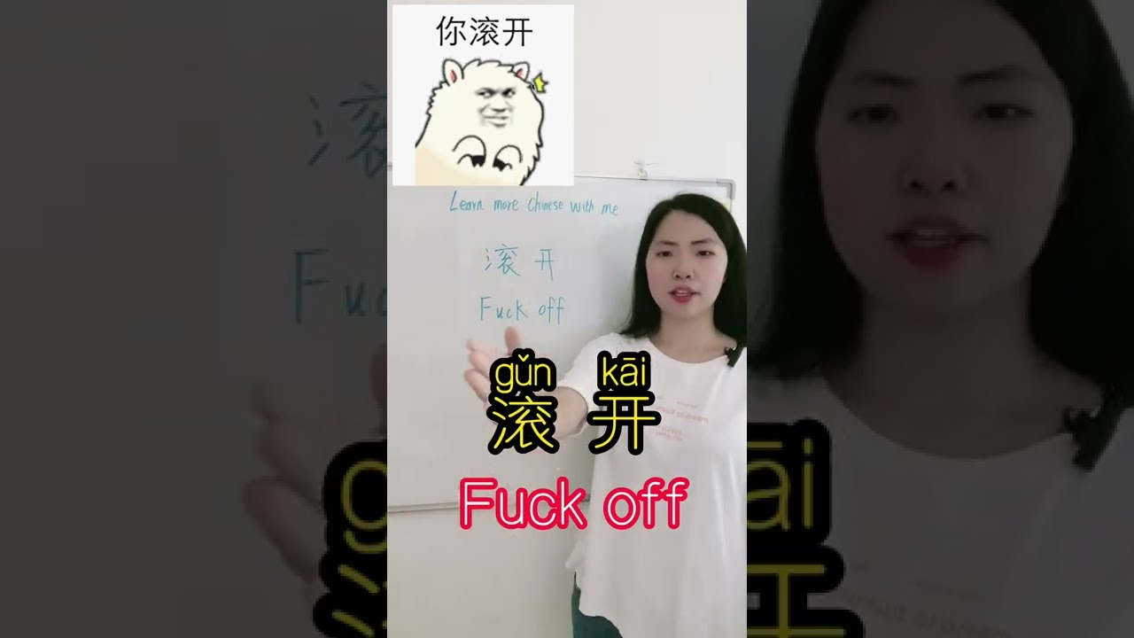 How to say &ldquo;Fuck off &ldquo;in chinese #mandarin #learnyoutube #learning