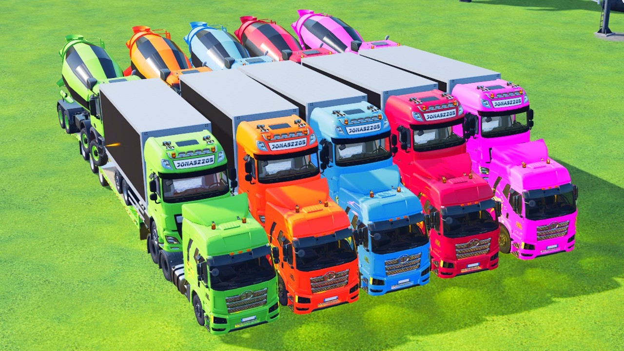 Transporting American Giant Trucks on a Crazy Mission! Farming Simulator 22 #58