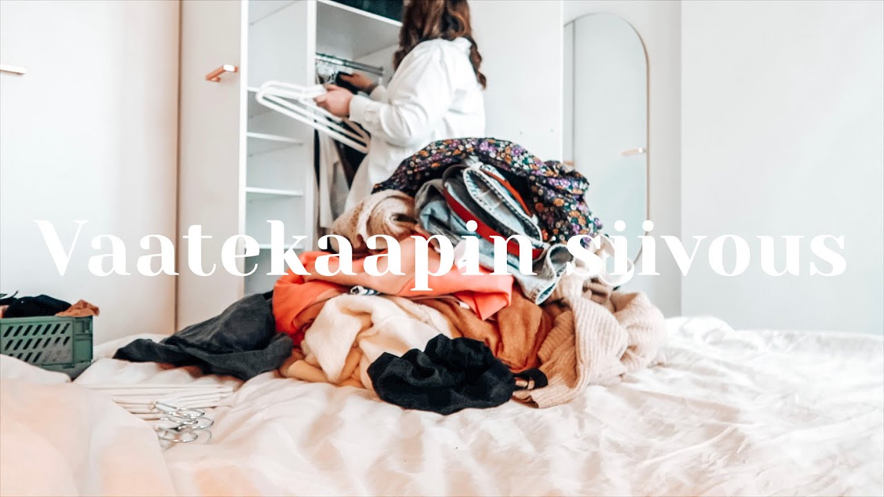 Vaatekaapin siivous | tyhjennys, järjestely, kapselipukeutuminen