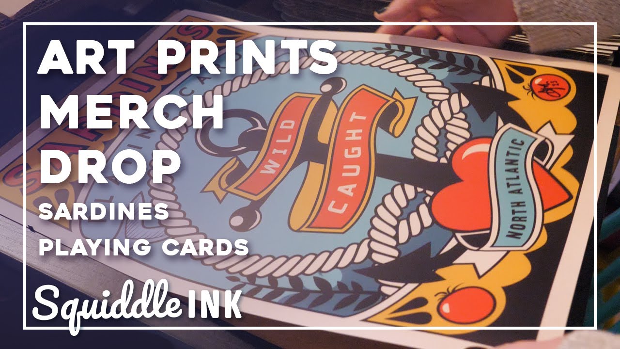 Sardines Playing Cards Art Prints have arrived!