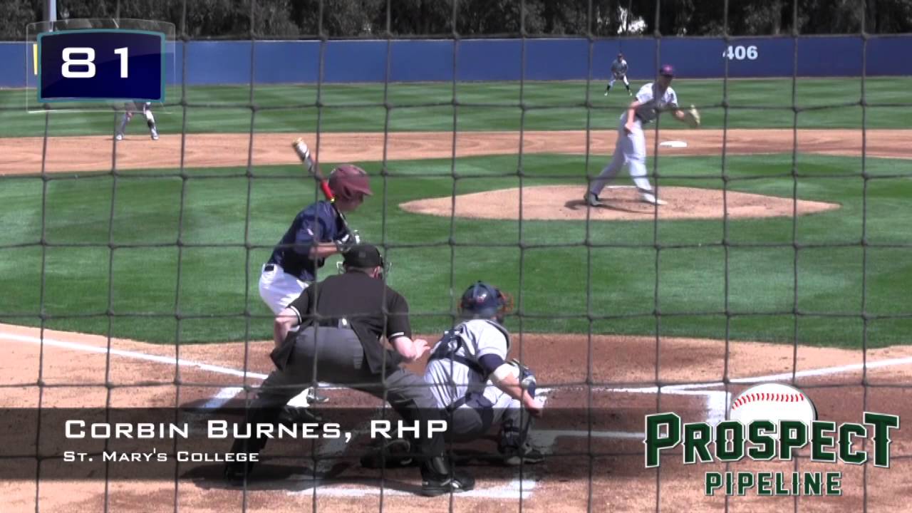 Corbin Burnes Prospect Video, RHP, St. Mary's College .
