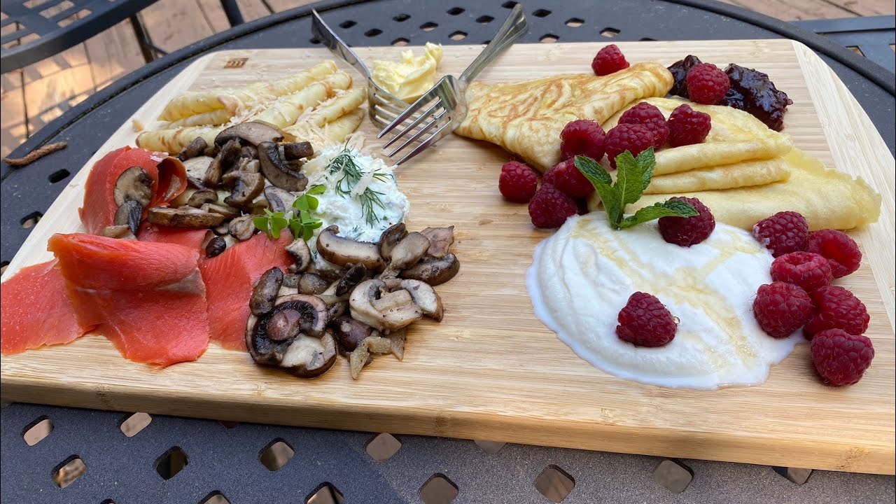 Savory and Sweet Crepe Entr&eacute;e - How to Make Crepes 2 Ways with Subtitles