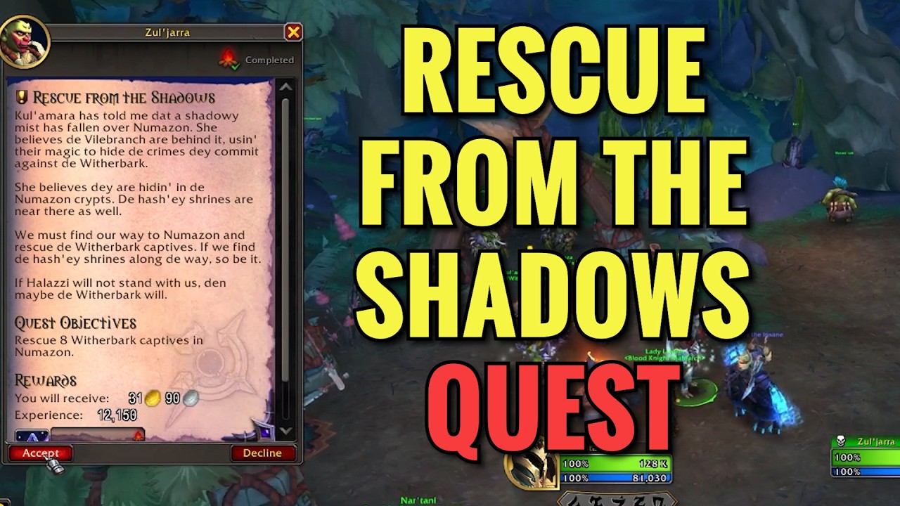 Rescue From The Shadows Quest (WoW Midnight)