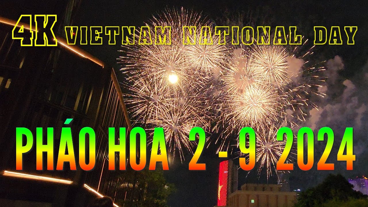 TP.HCM bắn PHÁO HOA ở nóc hầm Thủ Thiêm sông Sài Gòn lễ quốc khánh 2/9 2024