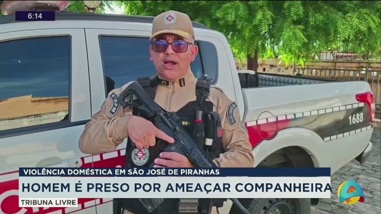 Tribuna Livre - Homem é preso por ameaçar companheira