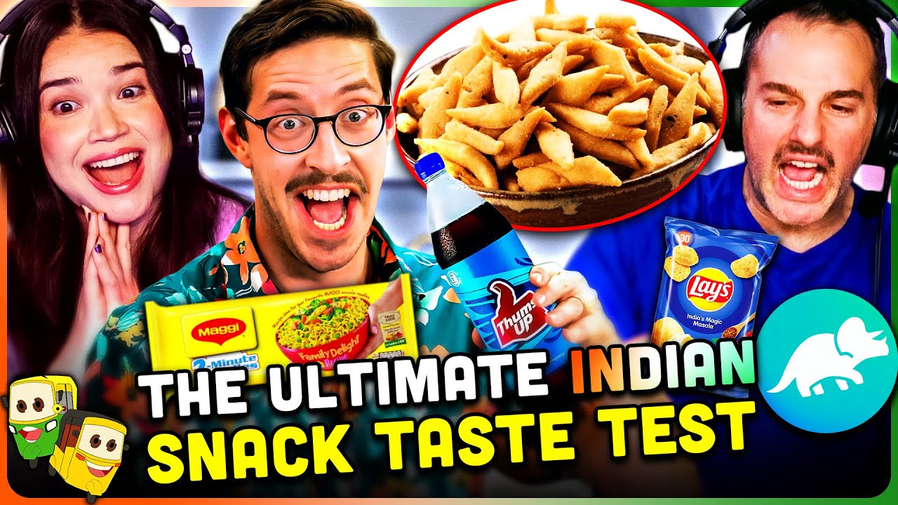 TRY GUYS ULTIMATE INDIAN SNACK TASTE TEST Reaction! The Try Guys