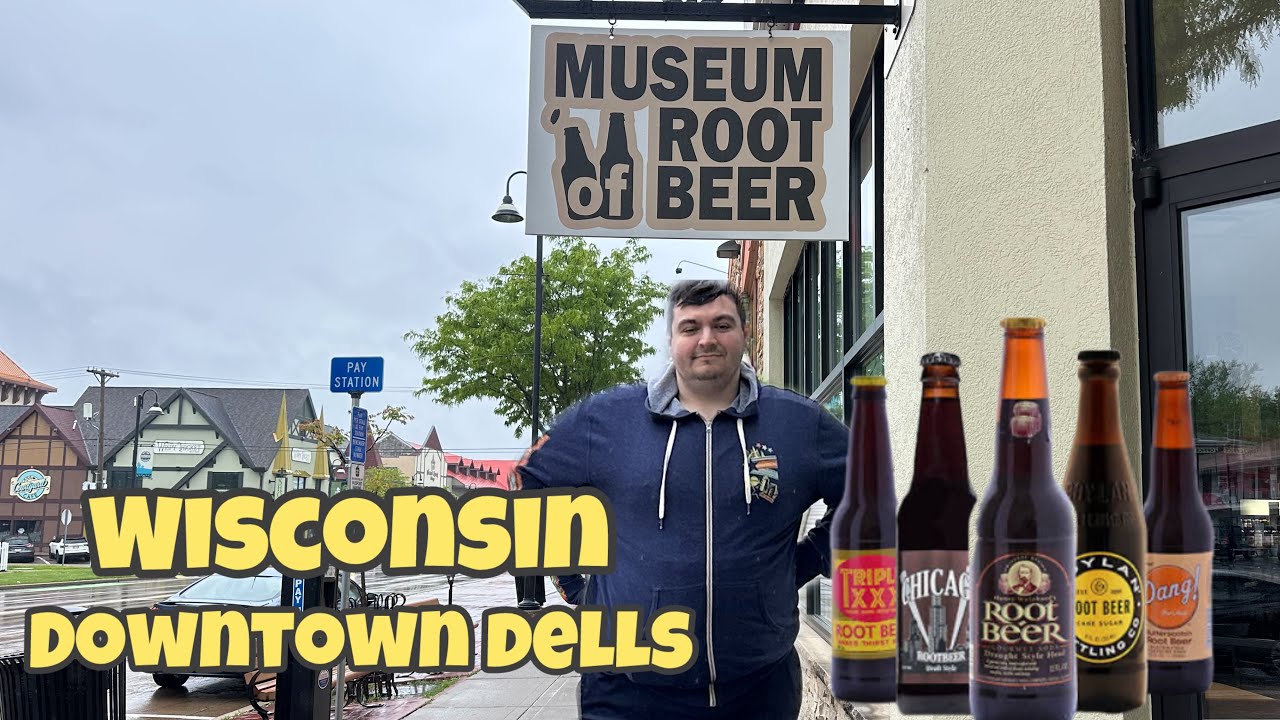 Wisconsin Downtown Dells | Museum Of Root beer | Bobalicious | Pied Piper Clock |  Cheese Shop