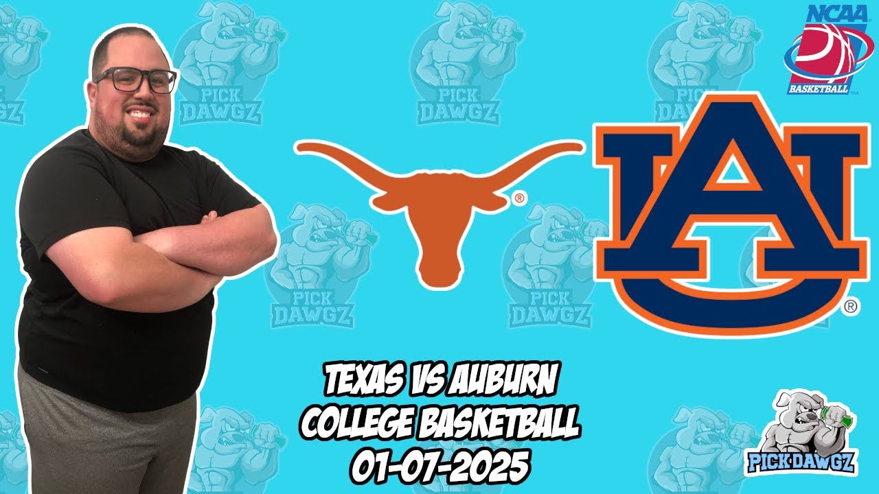 Texas vs Auburn 1/7/25 Free College Basketball Picks and Predictions | NCAAB Pick