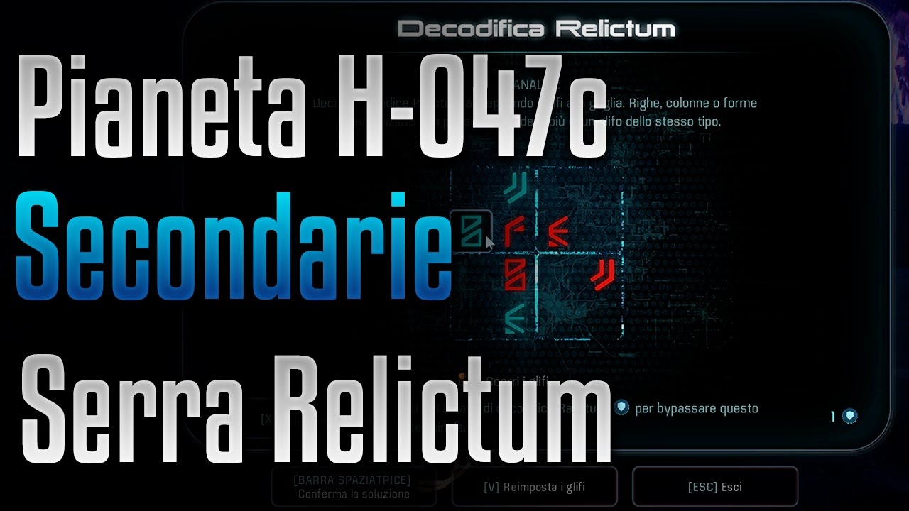 Mass Effect Andromeda Secondarie ITA - Decodifica Serra Relictum - Pianeta H-047c (PC Ultra HD)