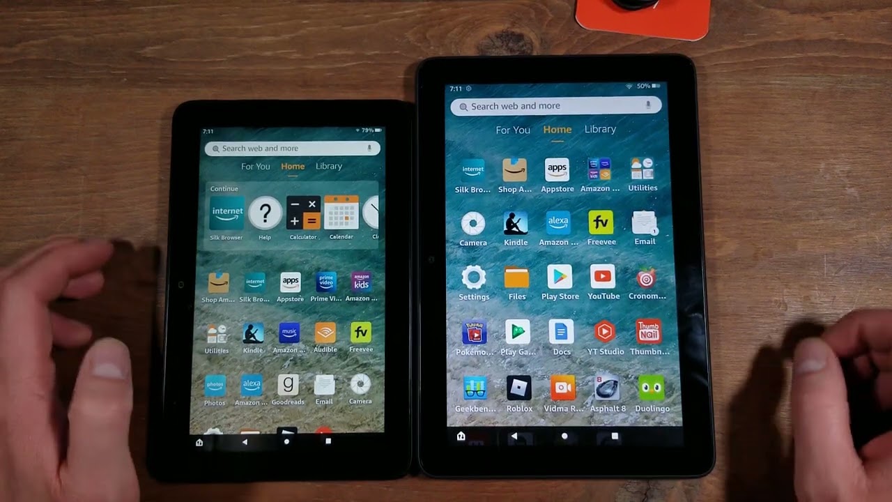 2022 Amazon Fire 7 Vs Amazon Fire hd8 Plus Speed Test Comparison