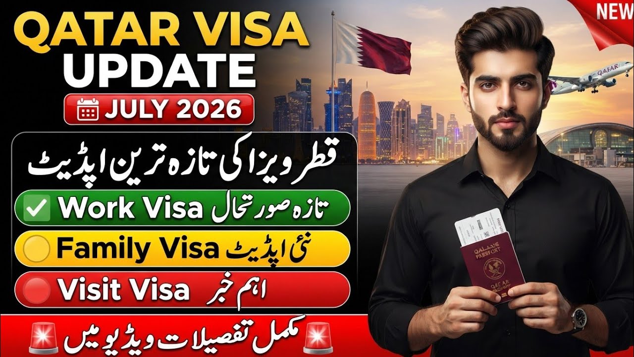 Qatar Visa Latest Update 2026 | Work Visa, Family Visa, Visit Visa | Pakistan Latest News Today