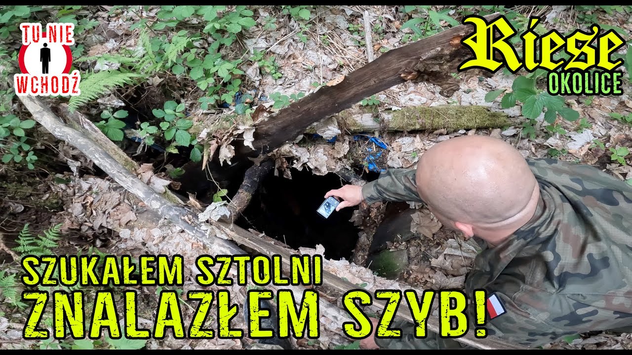 Okolice Riese - TAJEMNICZY SZYB odnaleziony przypadkiem na zboczu. W drodze do Sztolni Rycerskiej