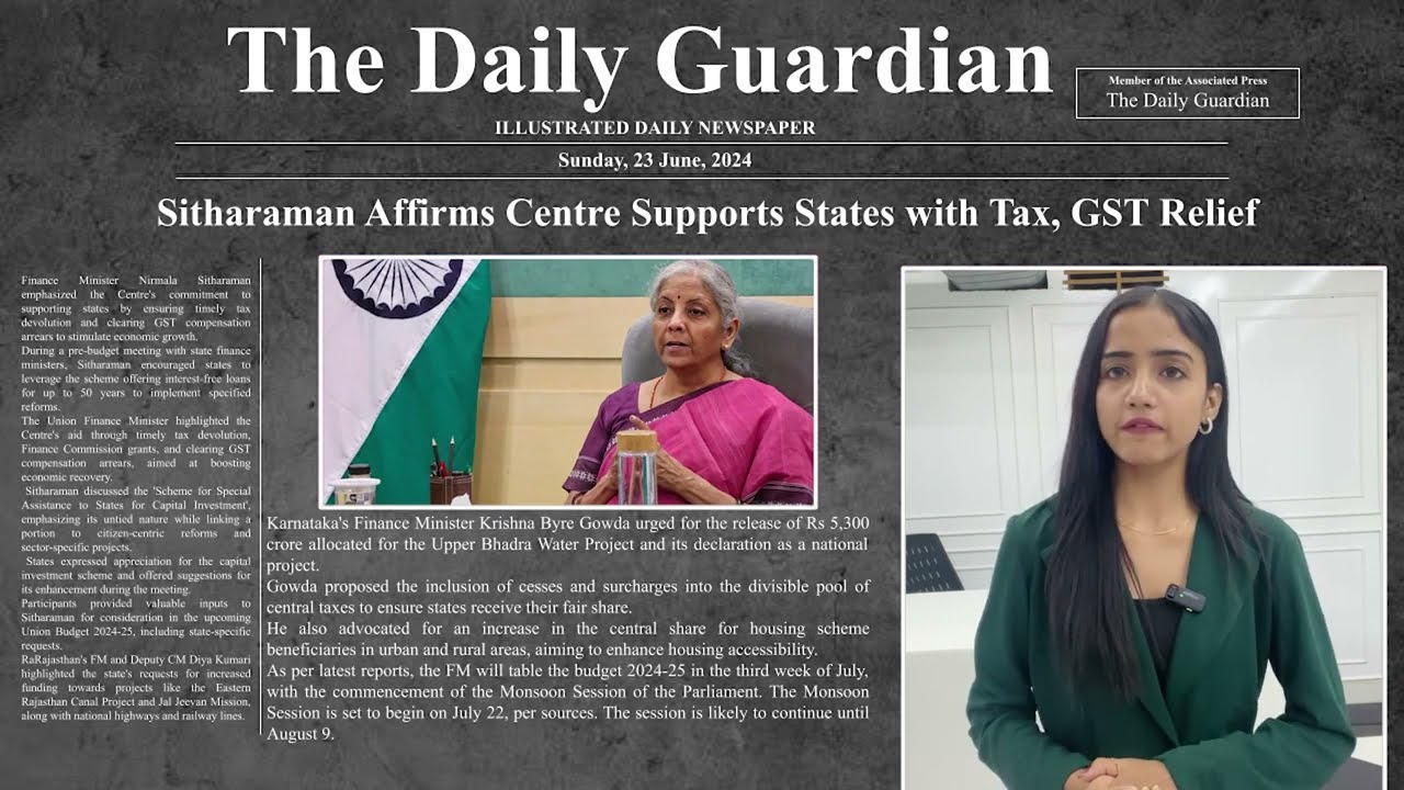 Sitharaman Affirms Centre's Support to States with Tax Devolution and GST Compensation