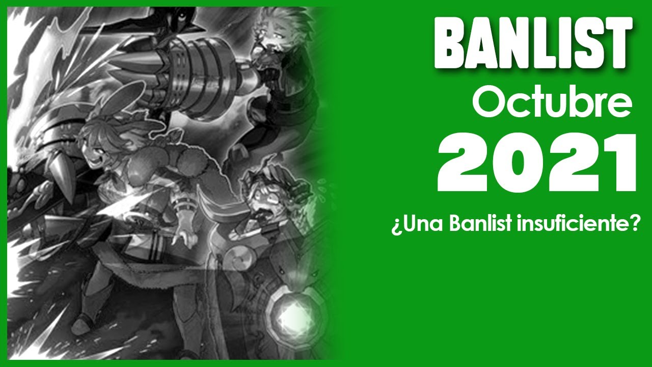 Yu-Gi-Oh! Banlist TCG Octubre 2021