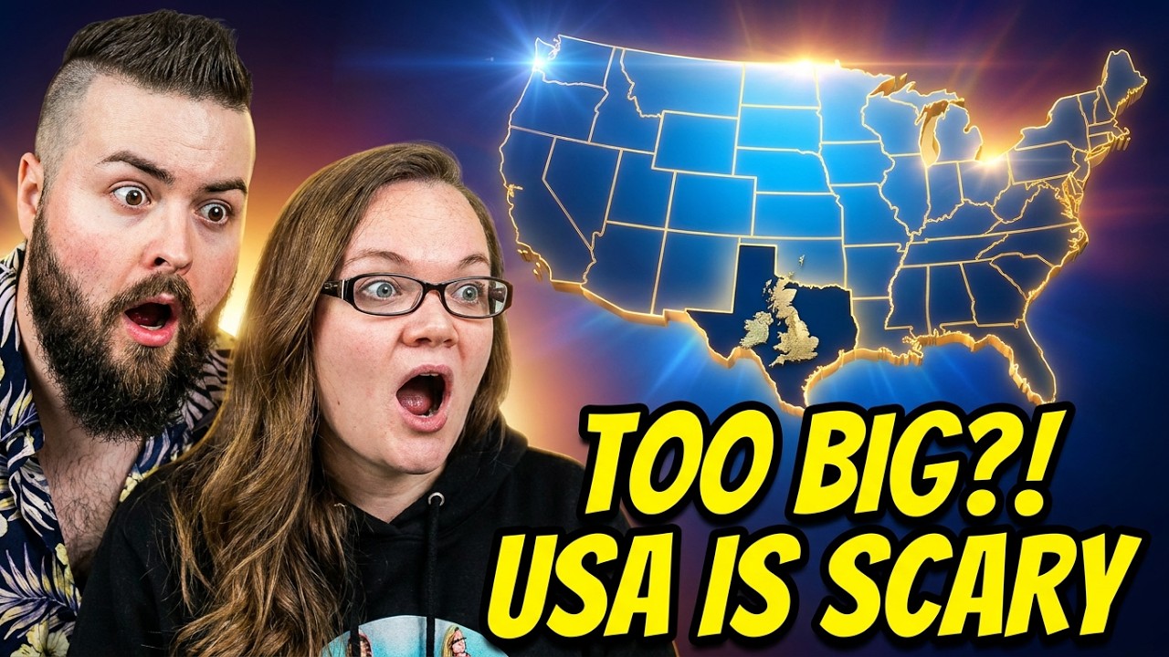 How Big Is USA Actually? REACTION!! | Irish Couple First Time REACT!!