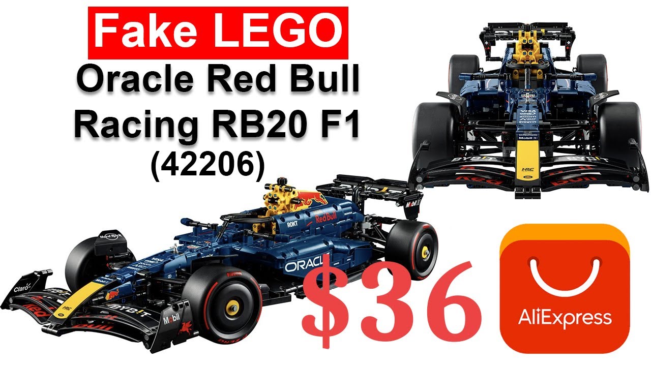 Is fake Lego from AliExpress worth it? Oracle Red Bull Racing RB20 F1 (42206) Review