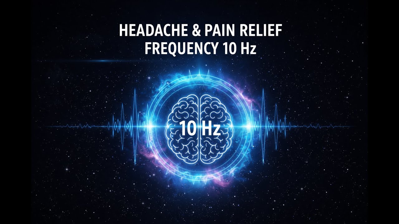 Headache & Pain Relief | 10 Hz Alpha Frequency | Stress Reduction & Deep Relaxation