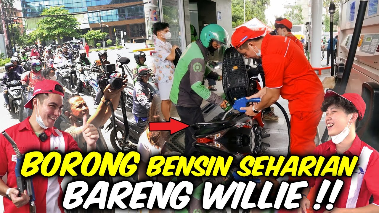 BORONG SPBU SEHARIAN FULL,  BAGIIN BENSIN KE SEMUA ORANG ..