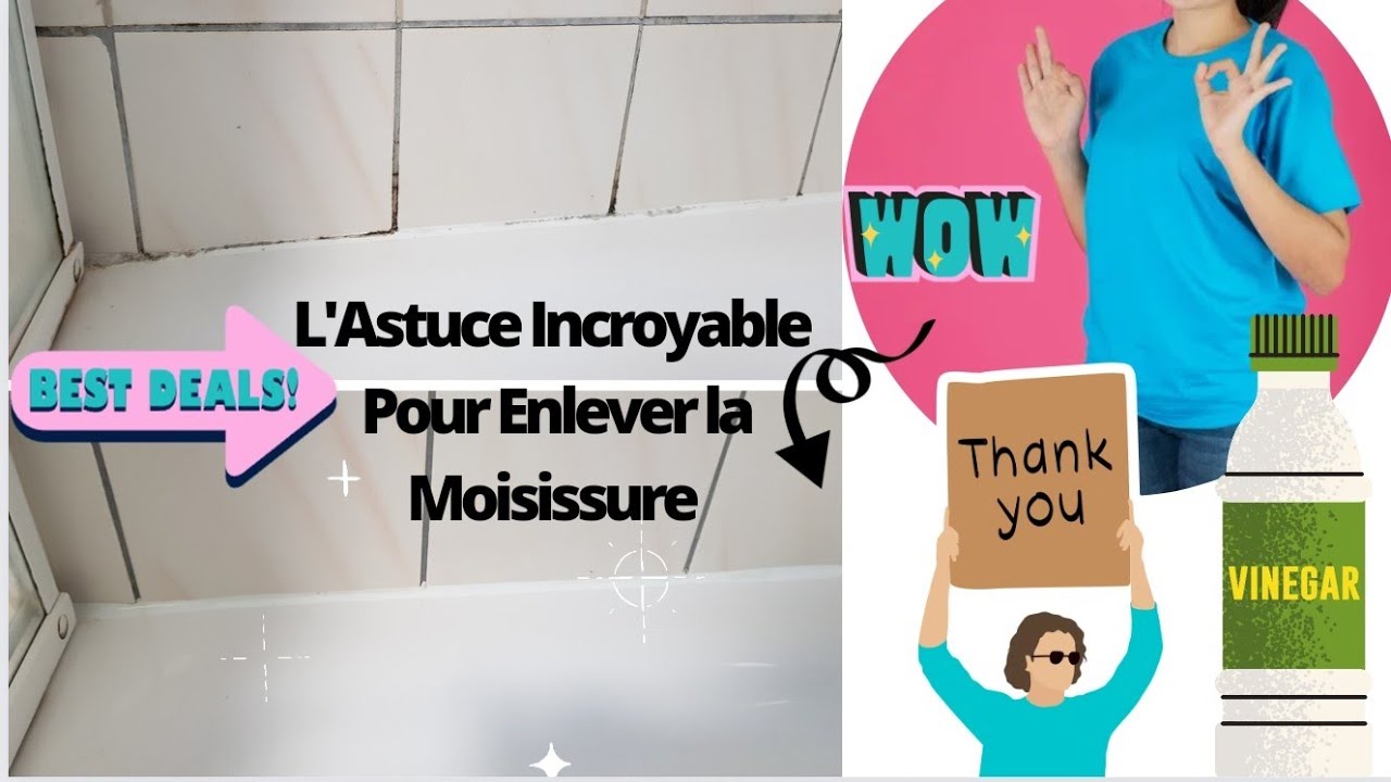 L'Astuce Incroyable Pour Enlever la Moisissure sur les Joints de Baignoire