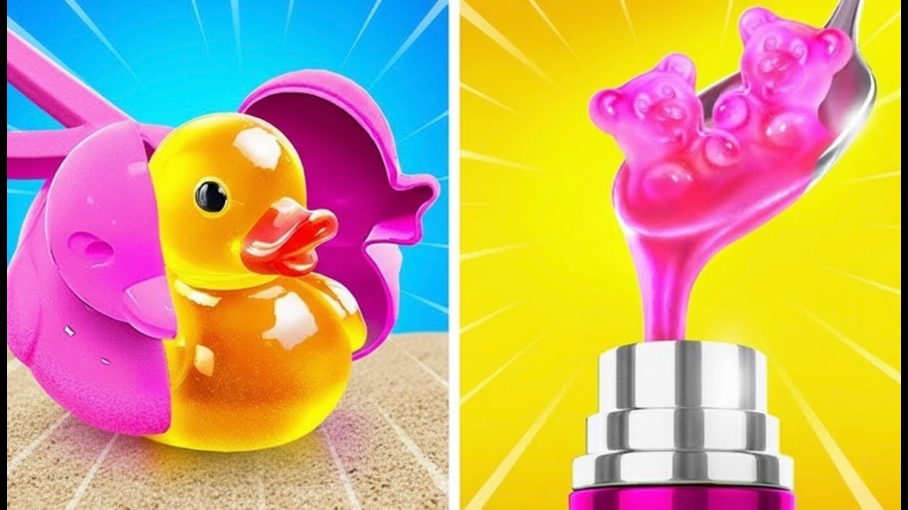 Поделки в стиле желе 🍭 DIY из бумаги и картона для детей