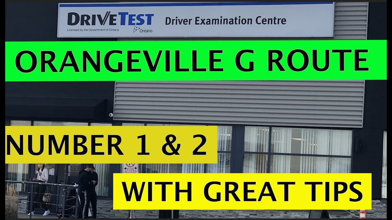 Orangeville G Test Route 1 and Route 2 #OrangevilleGTestRoute1andRoute 2