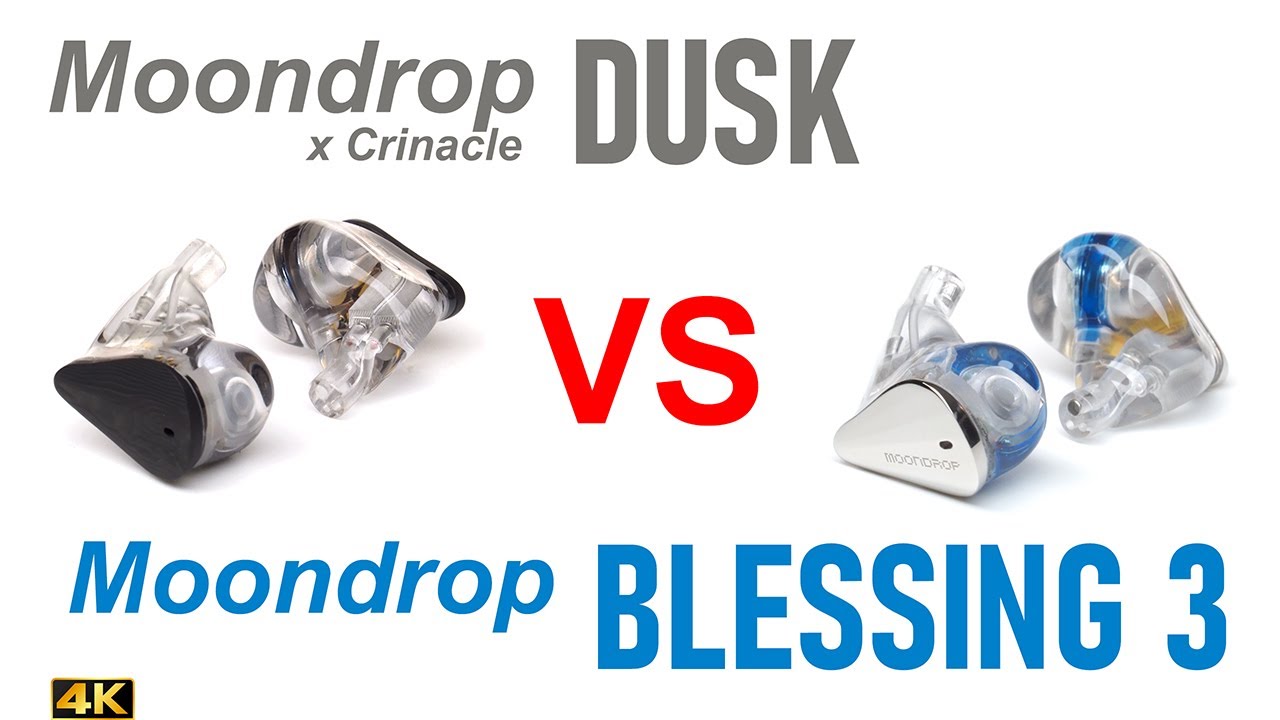 Moondrop x Crinacle Dusk vs Moondrop Blessing 3  - IEM sound comparison