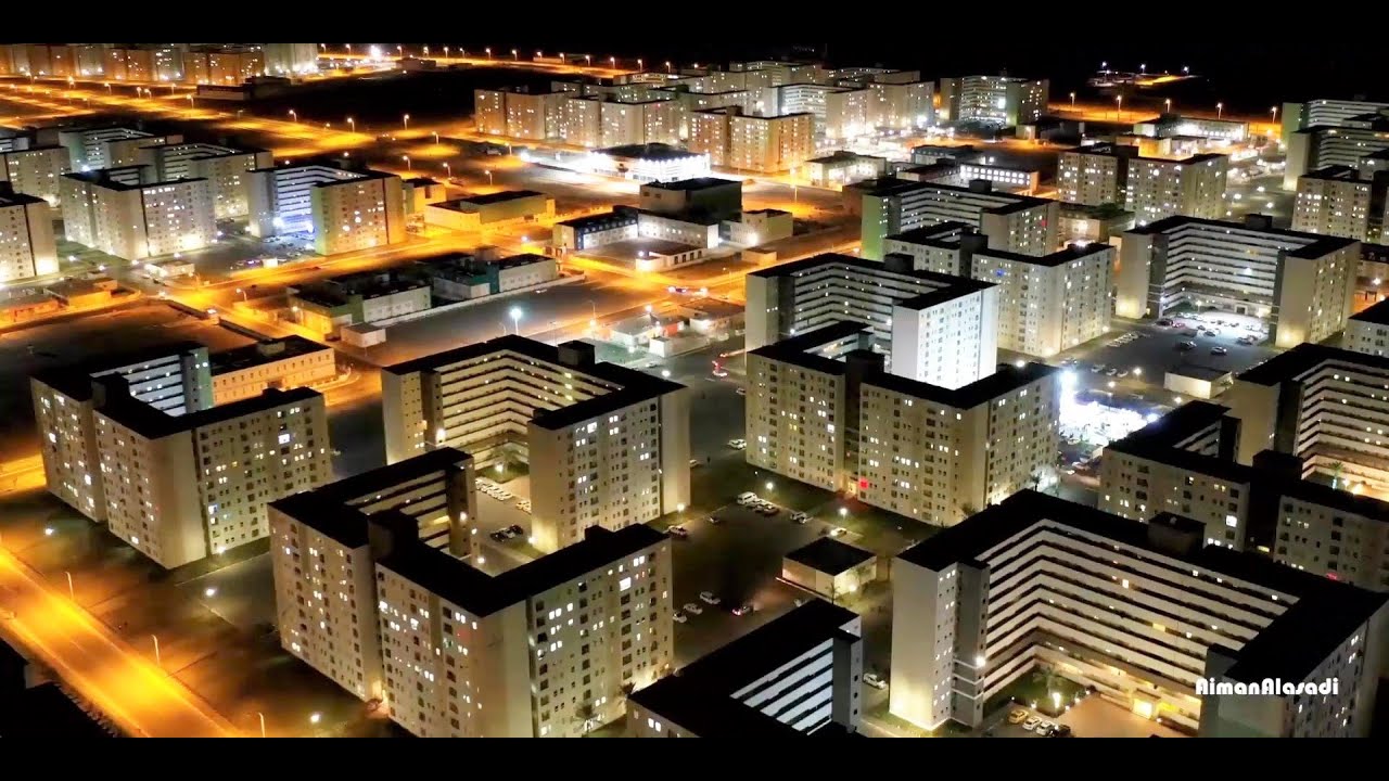 مشروع مدينة بسماية في بغداد ليلًا - Bismayah new city in #BAGHDAD at night