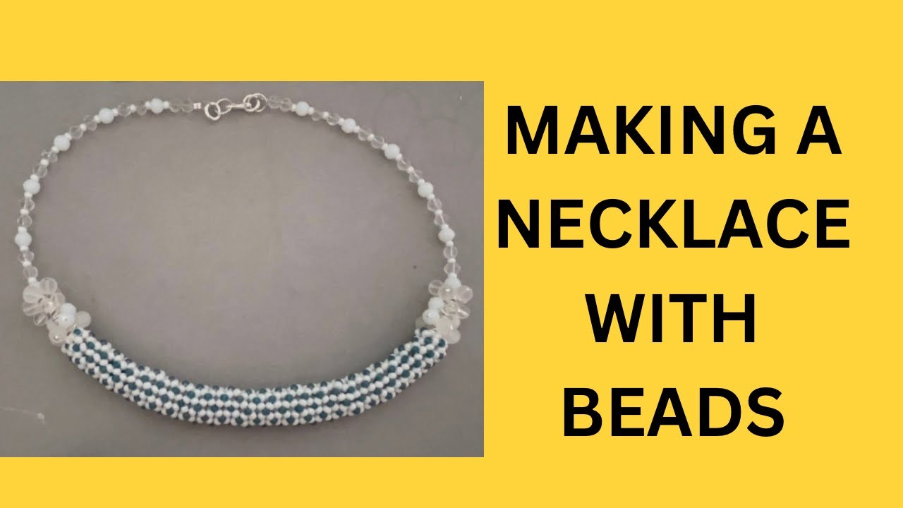 Making a DIY Necklace with Beads at Home | Beaded Necklace Design | How to add a clasp