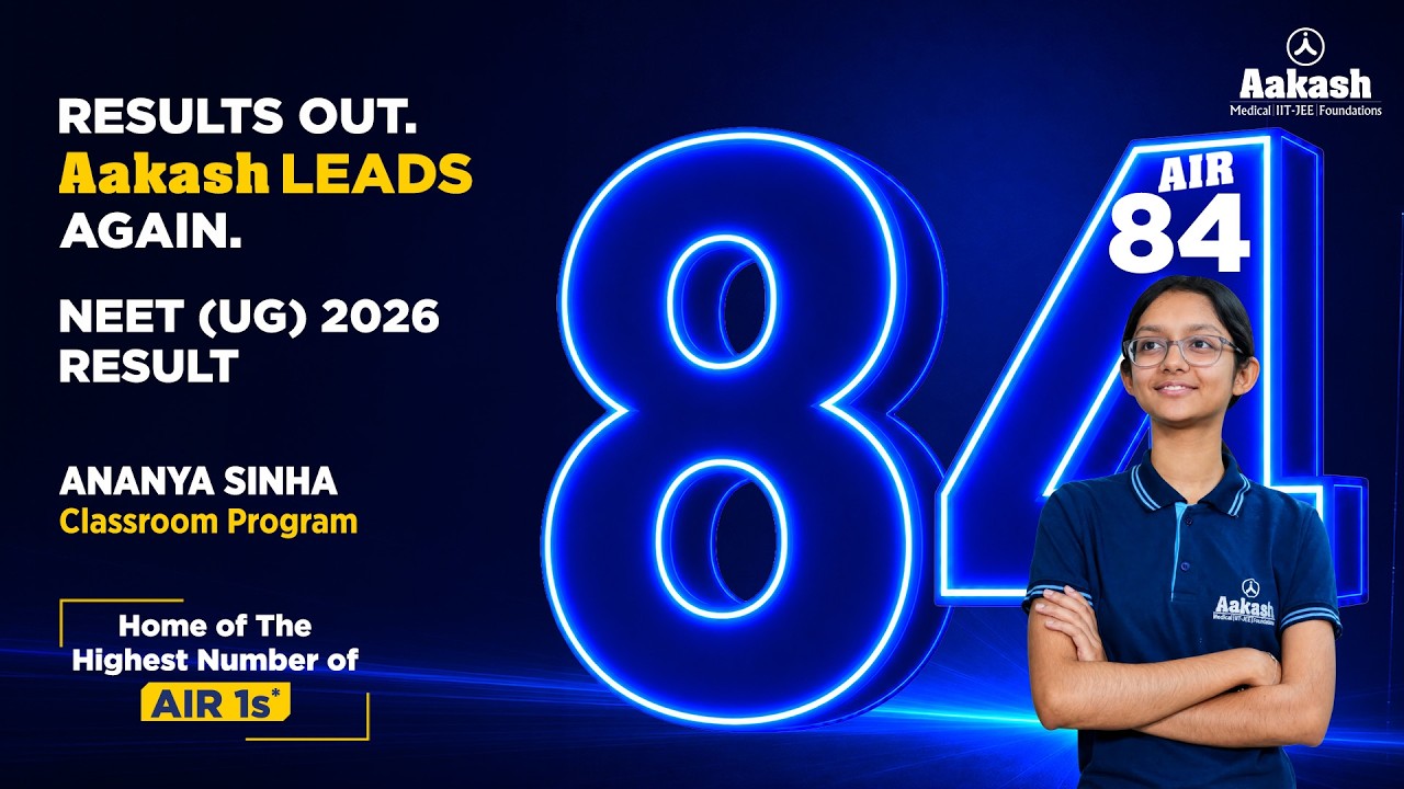 🏆 AIR 84 | NEET UG 2026 Topper | Ananya Sinha 🎉