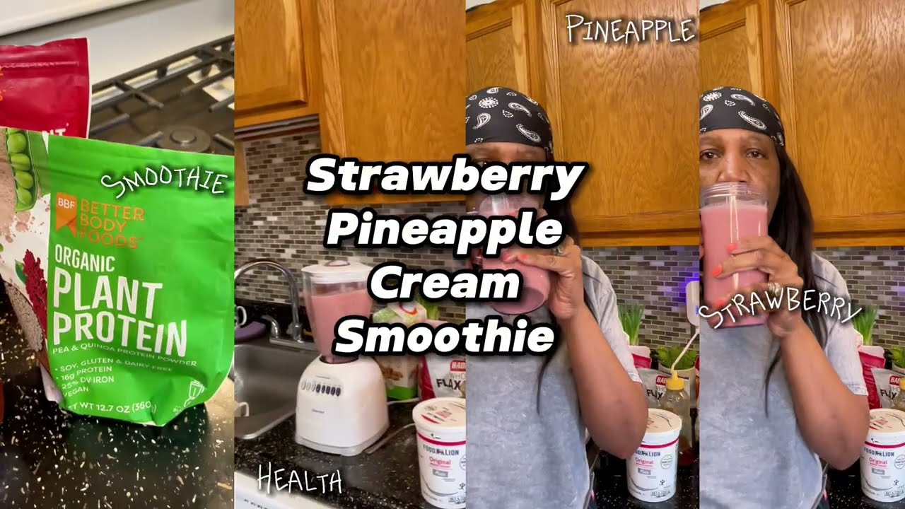 Creamy Strawberry Pineapple Smoothie | Easy & Refreshing