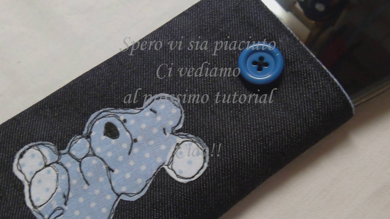 Cucito creativo: come fare un porta cellulare con applique freestyle