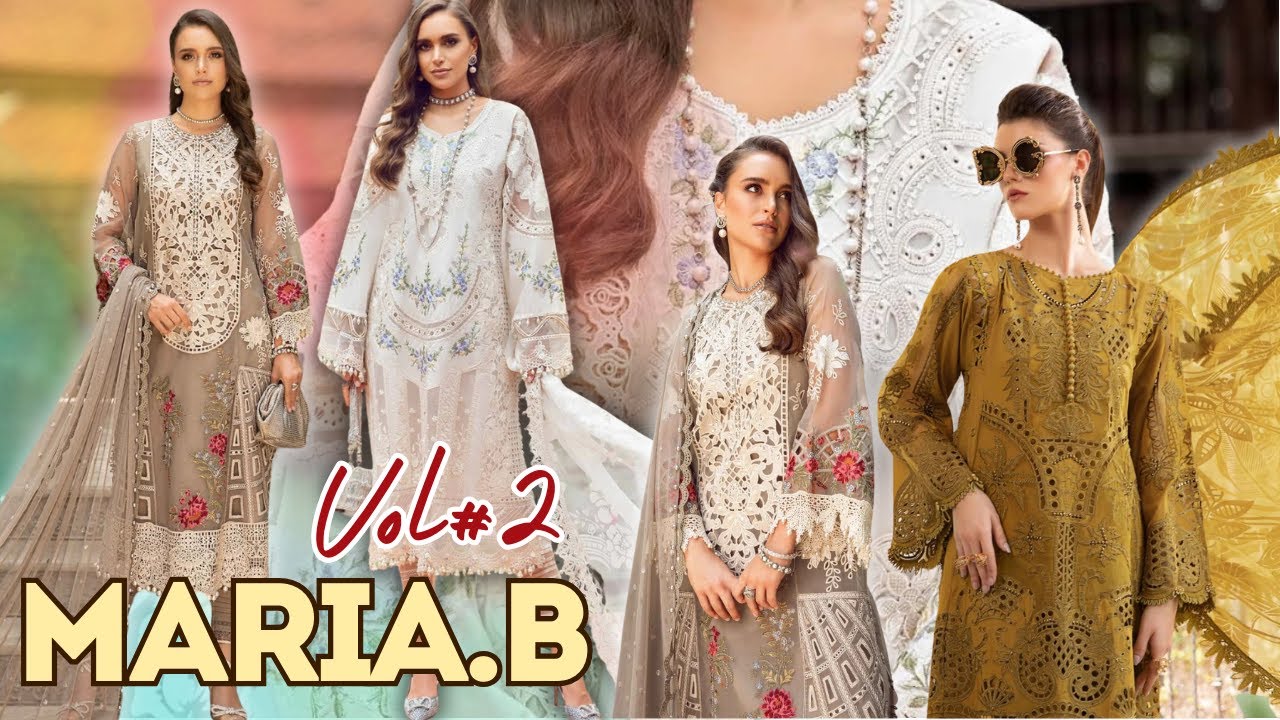 Maria.B Vol.2 🔥| Eid Luxury Lawn ❤️ | New Arrivals 2024 |💯Master Replica |😍 3D Work Embroidery