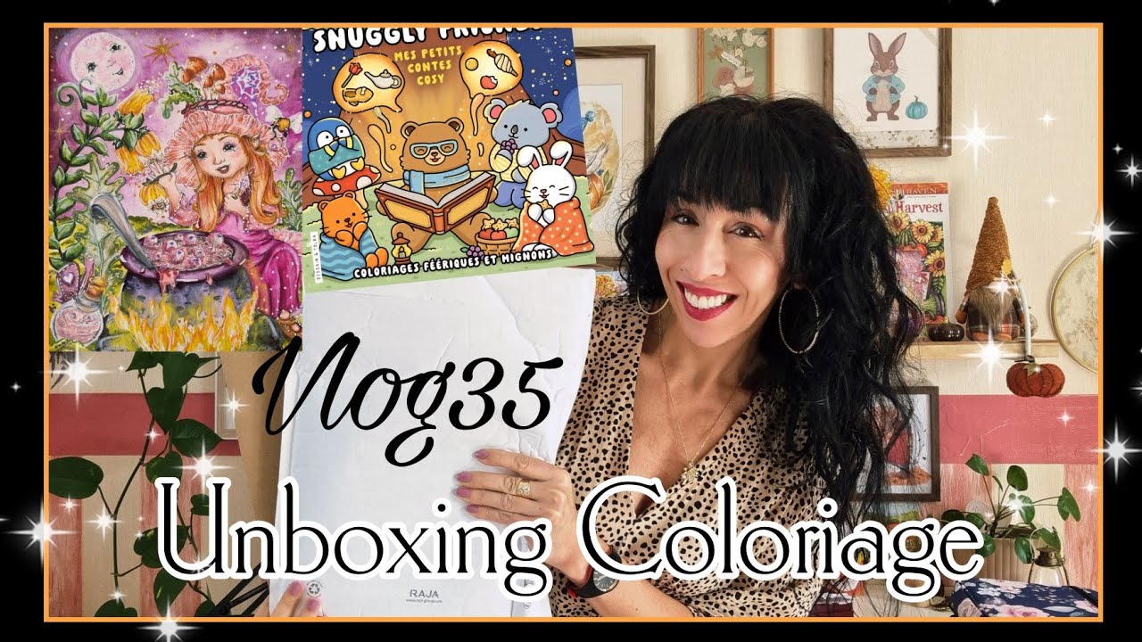 Vlogart 35: Unboxing coloriage et une semaine avec moi. ✨️🍁🍄🧙‍♀️