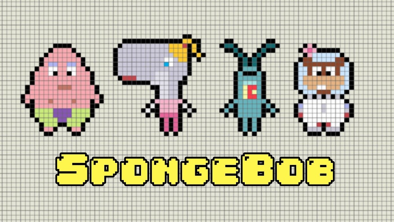 How to Draw Pixel Art | SpongeBob SquarePants