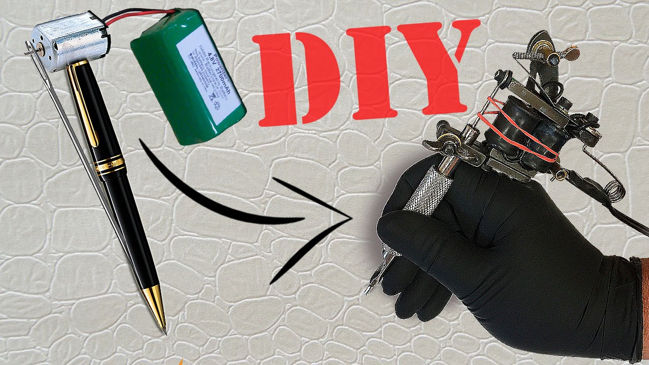 HOW TO MAKE A MINI TATTOO GUN / TATTOO MACHINE  | TUTORIAL